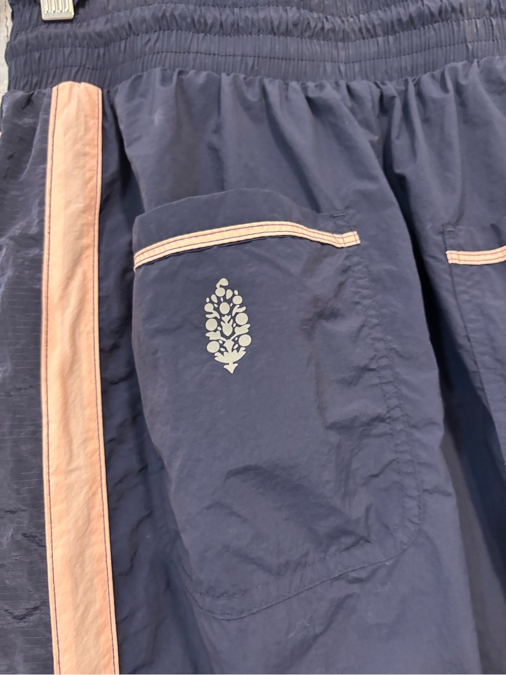FP Movement Champ Is Here Navy/Pink Nylon Track Pants - Picture 10 of 11